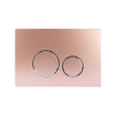 Starbluedisc Doppio bedieningsplaat voor Geberit UP100/UP320/UP720 reservoir chroom/rose gold SW681501