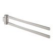 GROHE Selection 2-lids handdoekhouder 40cm draaibaar supersteel SW444234