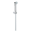 GROHE Vitalio Trigger Handdoucheset - 1 straalsoort - rond - met houder - gladde slang - 125cm - chroom SW87130