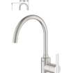 GROHE Feel Keukenkraan - hoog - supersteel geborsteld SW229115