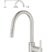 GROHE Feel Keukenkraan - hoog - uittrekbare uitloop - 2 straalsoorten - supersteel geborsteld SW229113