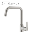 GROHE Start Keukenkraan - hoog - draaibare uitloop - supersteel SW705168