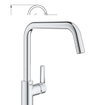 GROHE Start Keukenkraan - hoog - chroom SW706275