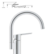 GROHE Start Keukenkraan - hoog - chroom SW706608