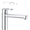 GROHE start flow Keukenkraan - laag - chroom SW706249