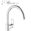 GROHE start flow Keukenkraan - hoog - chroom SW706672