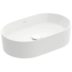 Villeroy & Boch Collaro opzetwastafel ovaal 56x36cm zonder overloop zonder kraangat wit SW336040