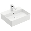 Villeroy & Boch Memento 2.0 Opzet Wastafel - 49.8x42cm - overloop - ceramic+ - stone white SW209585