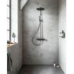 Royal Plaza Rosa showerset met thermostaat kruisgreep black steel SHOWROOMMODEL SHOW18387