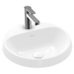 Villeroy & Boch Architectura inbouwwastafel 45x45x17cm Rond 1 kraangat zonder overloopgat Wit Alpin glans Ceramic SW762353