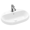 Villeroy & Boch Architectura inbouwwastafel 60x45x17cm Ovaal 1 kraangat met overloopgat Wit Alpin glans Ceramic SW762350