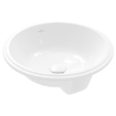 Villeroy & Boch Architectura onderbouwwastafel 45x45x17.5cm Rond met overloopgat Wit Alpin glans Ceramic SW762358