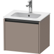 Duravit Ketho.2 wastafelonderkast 51x42x44cm geschikt voor 1 waskom Spaanplaat Basalt Mat SW772664