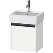 Duravit Ketho 2 wastafelonderbouwkast met 1 deur 43.4x33.8x44cm links, met greep antraciet wit mat SW773033