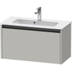 Duravit Ketho 2 wastafelonderbouwkast met 1 lade 68x39x44cm met greep antraciet betongrijs mat SW772178