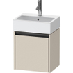 Duravit Ketho 2 wastafelonderbouwkast met 1 deur 43.4x33.8x44cm links, met greep antraciet taupe supermat SW773121