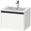 Duravit Ketho 2 wastafelonderbouwkast met 1 lade 61x48x44cm met greep antraciet wit mat SW772063