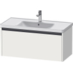 Duravit Ketho 2 wastafelonderbouwkast met 1 lade 98.4x45.5x44cm met greep antraciet wit mat SW772320