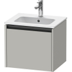 Duravit Ketho.2 wastafelonderkast 51x42x44cm geschikt voor 1 waskom Spaanplaat Betongrijs Mat SW772698