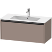 Duravit Ketho 2 wastafelonderbouwkast met 1 lade 101x48x44cm met greep antraciet basalt mat SW772205