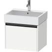 Duravit Ketho 2 wastafelonderbouwkast met 1 lade 58.4x46x44cm met greep antraciet wit mat SW772888