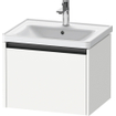 Duravit Ketho 2 wastafelonderbouwkast met 1 lade 58.4x45.5x44cm met greep antraciet wit mat SW772895