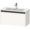 Duravit Ketho 2 wastafelonderbouwkast met 1 lade 68x39x44cm met greep antraciet wit supermat SW771830