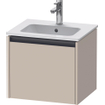 Duravit Ketho.2 wastafelonderkast 51x42x44cm geschikt voor 1 waskom Spaanplaat Taupe Mat SW773160