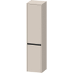 Duravit Ketho.2 Hoge kast 40x36x176cm 2 Linksdraaiende deuren Spaanplaat Taupe Mat SW771795
