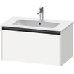 Duravit Ketho 2 wastafelonderbouwkast met 1 lade 81x48x44cm met greep antraciet wit mat SW772894