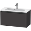 Duravit Ketho 2 wastafelonderbouwkast met 1 lade 68x39x44cm met greep antraciet grafiet supermat SW772041