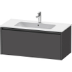 Duravit Ketho 2 wastafelonderbouwkast met 1 lade 101x48x44cm met greep antraciet grafiet mat SW771785