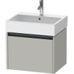 Duravit Ketho 2 wastafelonderbouwkast met 1 lade 58.4x46x44cm met greep antraciet betongrijs mat SW772641