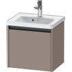 Duravit Ketho 2 wastafelonderbouwkast met 1 lade 48.4x37.5x44cm met greep antraciet basalt mat SW772207