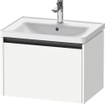 Duravit Ketho 2 wastafelonderbouwkast met 1 lade 63.4x45.5x44cm met greep antraciet wit mat SW771788
