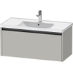 Duravit Ketho 2 wastafelonderbouwkast met 1 lade 98.4x45.5x44cm met greep antraciet betongrijs mat SW771973