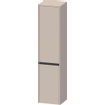 Duravit Ketho.2 Hoge kast 40x36x176cm 2 Linksdraaiende deuren Spaanplaat Taupe Mat SW772448