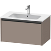 Duravit Ketho 2 wastafelonderbouwkast met 1 lade 81x48x44cm met greep antraciet basalt mat SW772787