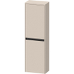 Duravit Ketho.2 Halfhoge kast 40x24x132cm 2 Rechtsdraaiende deuren Spaanplaat Taupe Mat SW772179