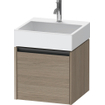 Duravit Ketho 2 wastafelonderbouwkast met 1 lade 48.4x46x44cm met greep antraciet eiken terra mat SW771848
