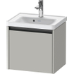Duravit Ketho 2 wastafelonderbouwkast met 1 lade 48.4x37.5x44cm met greep antraciet betongrijs mat SW771783