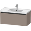 Duravit Ketho 2 wastafelonderbouwkast met 1 lade 98.4x45.5x44cm met greep antraciet basalt mat SW772267