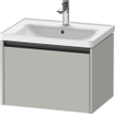 Duravit Ketho 2 wastafelonderbouwkast met 1 lade 63.4x45.5x44cm met greep antraciet betongrijs mat SW772181