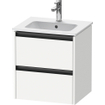 Duravit Ketho.2 wastafelonderkast 51x42x54.9cm geschikt voor 1 waskom Spaanplaat wit Mat SW773045