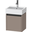 Duravit Ketho 2 wastafelonderbouwkast met 1 deur 43.4x33.8x44cm links, met greep antraciet basalt mat SW772668