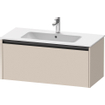 Duravit Ketho 2 wastafelonderbouwkast met 1 lade 101x48x44cm met greep antraciet taupe mat SW772305