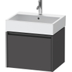 Duravit Ketho 2 wastafelonderbouwkast met 1 lade 58.4x46x44cm met greep antraciet grafiet mat SW772997