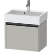 Duravit Ketho 2 wastafelonderbouwkast met 1 lade 58.4x39x44cm met greep antraciet betongrijs mat SW772640