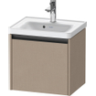 Duravit Ketho 2 wastafelonderbouwkast met 1 lade 48.4x37.5x44cm met greep antraciet Linnen mat SW773079