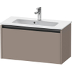 Duravit Ketho 2 wastafelonderbouwkast met 1 lade 68x39x44cm met greep antraciet basalt mat SW771980